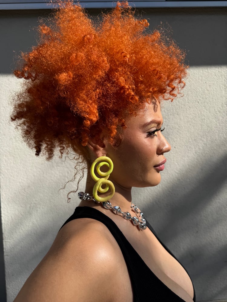 Image of sunshine double hoop