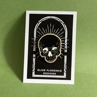 Image 2 of Skull Pin Badge