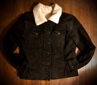 Image 2 of Upcycled, Handstuded, denim jacket