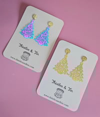 Large Filigree Christmas Tree Dangles