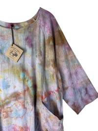 Image 4 of M Cotton Forager Top in Muted Watercolor Ice Dye