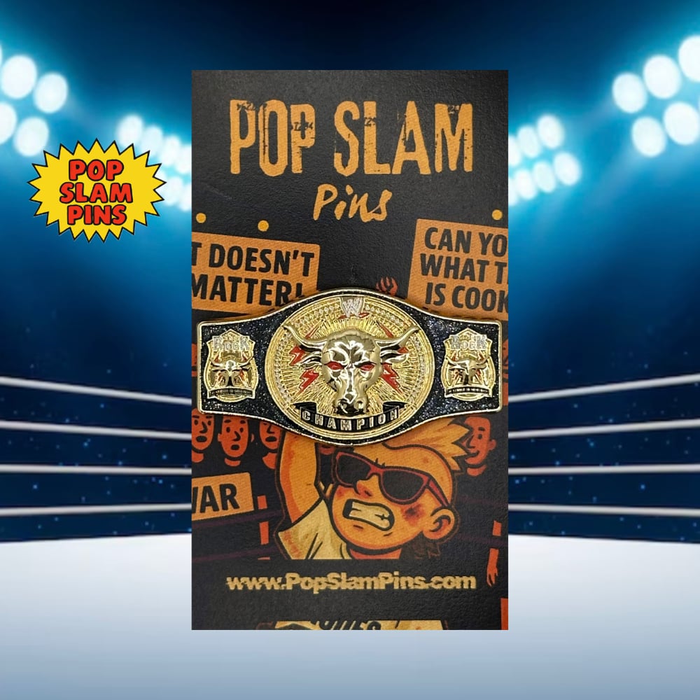 Image of The Rock Brahma Bull Title - Pin