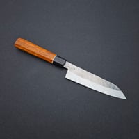 Image 1 of Petty knife with orange karelian birch handle 