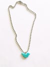 SILVER AND TURQUOISE BIRD CHARM