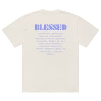 Image 4 of Oversized Blessed faded t-shirt