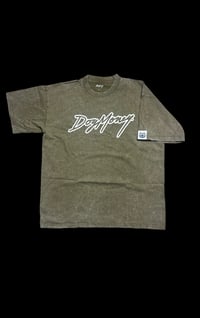 Image 2 of OLIVE GREEN DOGMONEY WASHED TEE 