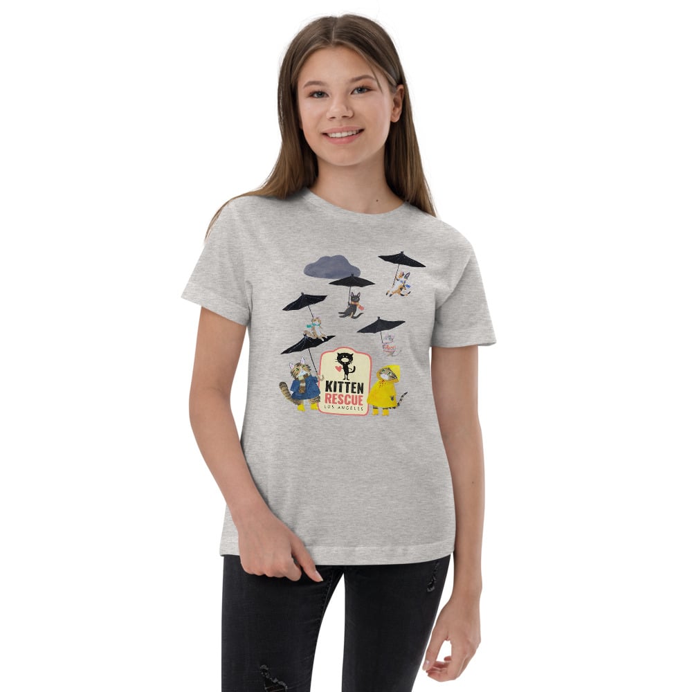 Image of "Its Raining Kittens" Youth jersey t-shirt