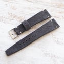 20mm Corfam Style Suede In Charcoal Grey