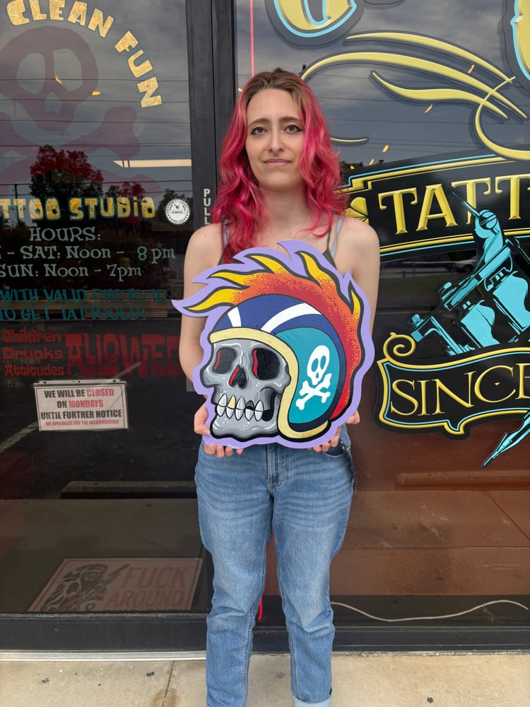 Image of BIKER SKULL