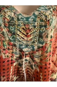 Image 5 of New XL Bedazzled Kiara multi top #789*8