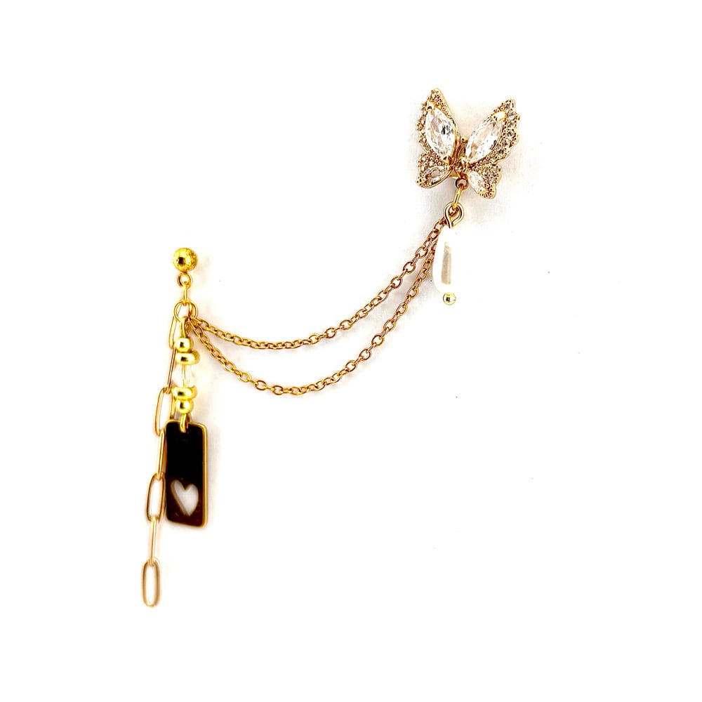 Image of Caged Wing Ear Chain