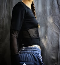 Image 3 of TYRA longsleeve, black fine mesh