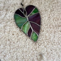 Image 2 of Tropical Wet Season Leaf – Stained Glass Suncatcher