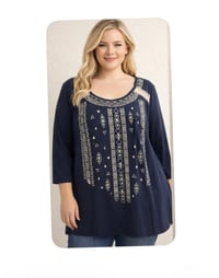 Image 5 of New XL RXB Navy Top #714*8