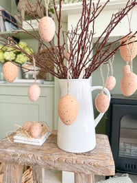 Image 1 of SALE! Neutral Speckled Eggs ( set of 12 )