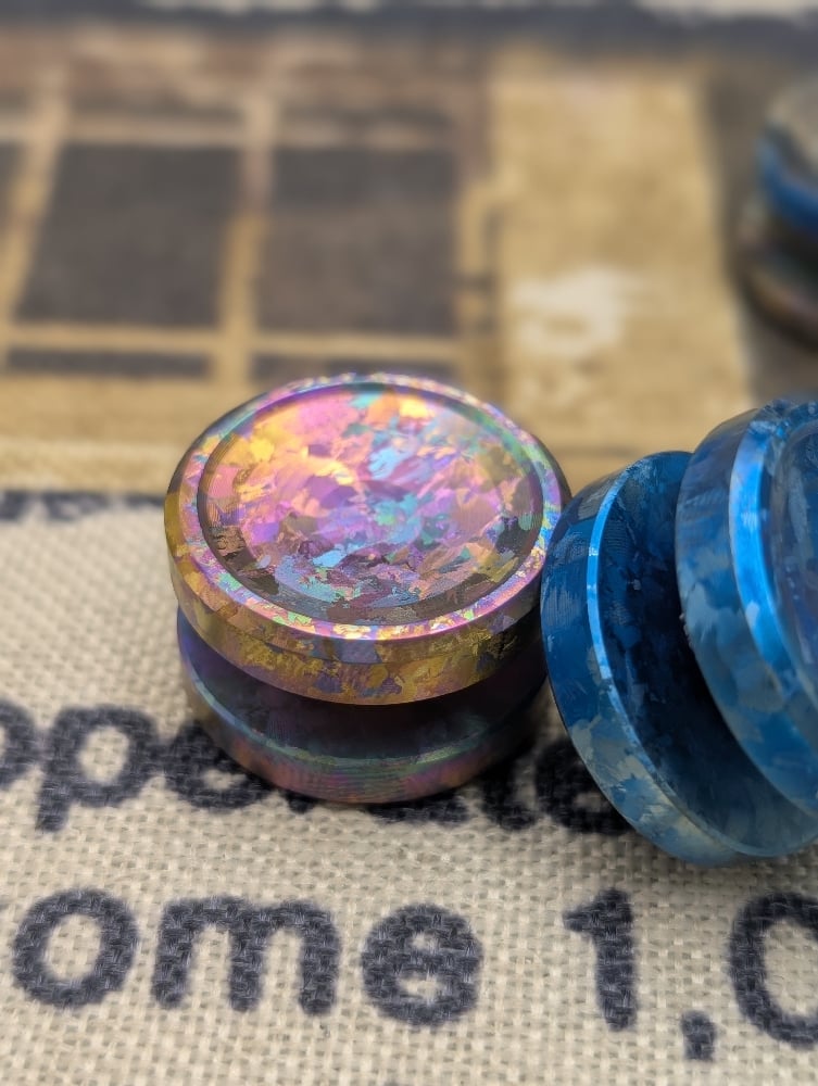 Preorder Custom Size Button in Crystallized Ti