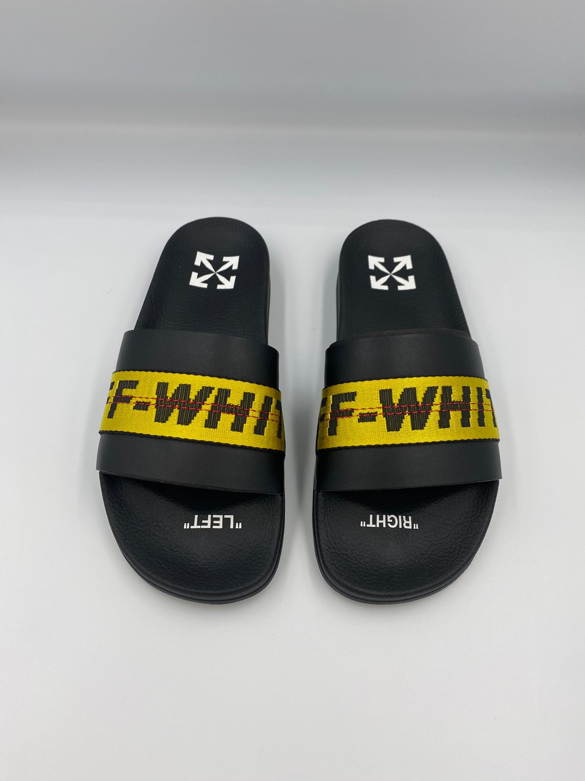 Off white sandals cheap black