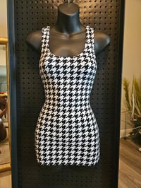Image 1 of Houndstooth Mini Dress | More Colors Available.