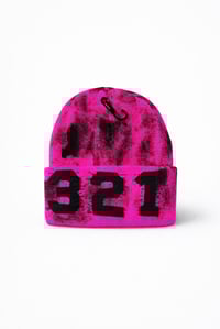 Hot pink Graffiti Beanie