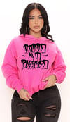 70% off!!! Tattd&Blessed pink&black Hoodie!!! VALENTINE’S DAY HOODIE!!!💘