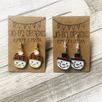 Snowman head Earrings