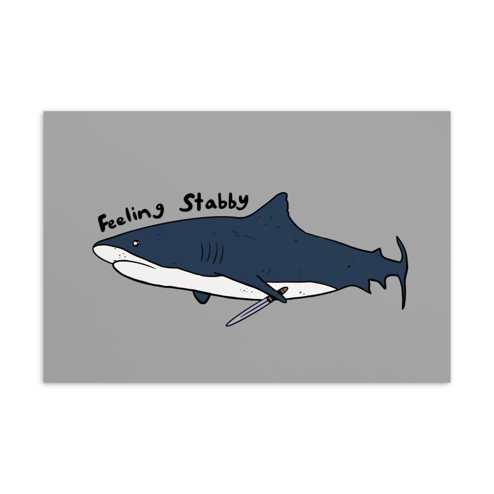 Stab Shark Print