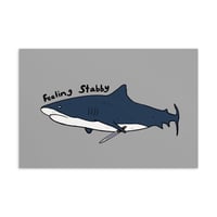 Stab Shark Print