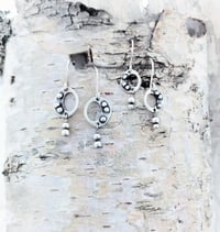 Image 4 of Pebbled Freeform Earrings - Small and Mini