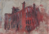 Image 2 of Tenements, Hyndland - Charcoal, Soft Pastels, Pencil And Acrylic Paint On Card