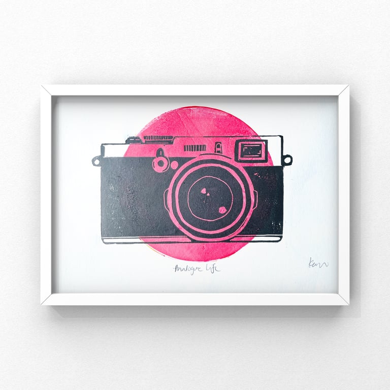 Analogue Life (Handmade relief print) Image 2