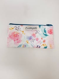Image 1 of Pochette de transport LA SOLAIRE coton fleuri pastel