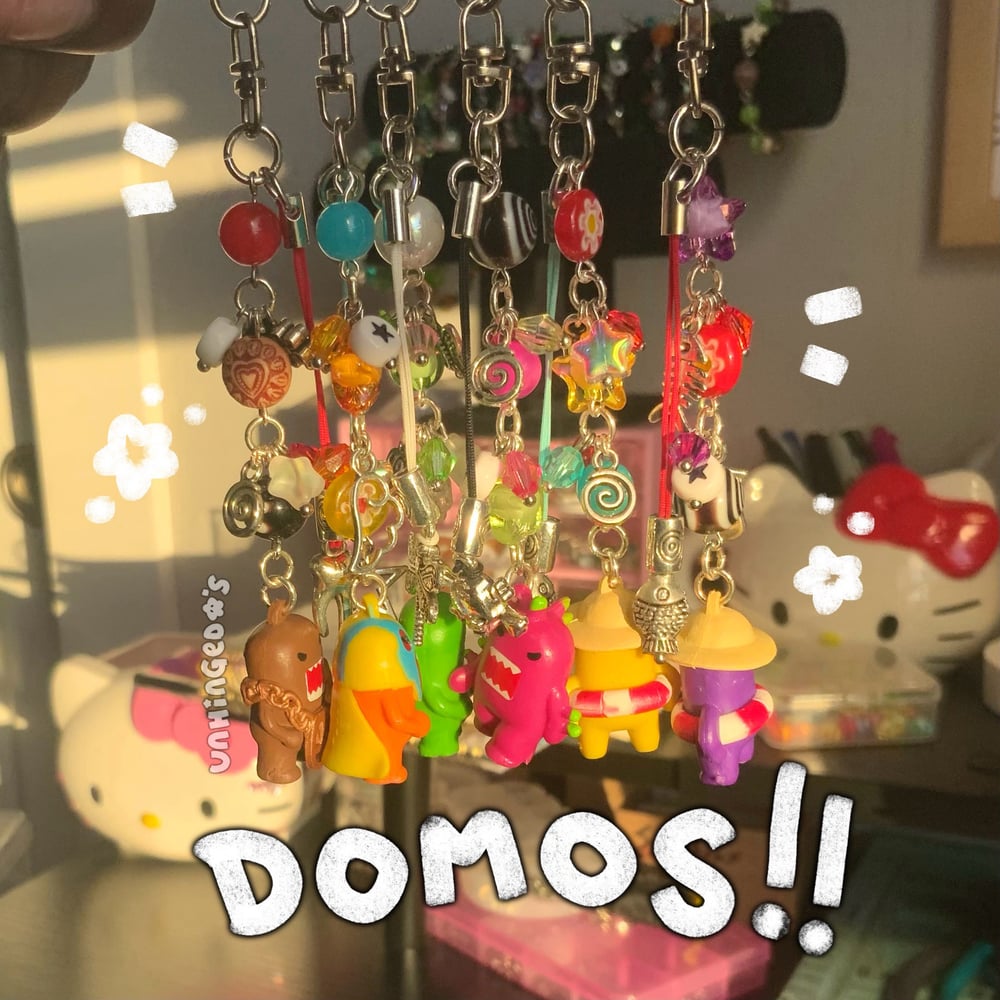 Image of Domo keychains pt.4 ⋆˚˖ 𖦹°⋆
