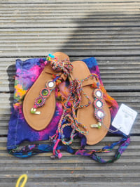 Image 5 of Beaded Bali Sandals size 4 (37)