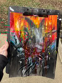 In mother’s warm embrace Print