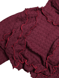 Image 4 of BASIC WINE KNIT HOOD 