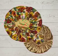 Sunflower Reversible Satin Bonnet 