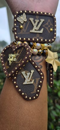 Image 1 of Classic Brown 4 Stack Bracelets