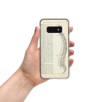 Image 8 of Antique Bookpage Anatomical Illustration Human Spine Clear Case for Samsung®