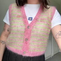 Image 8 of Stargazer Lily Button Front Mohair Vest