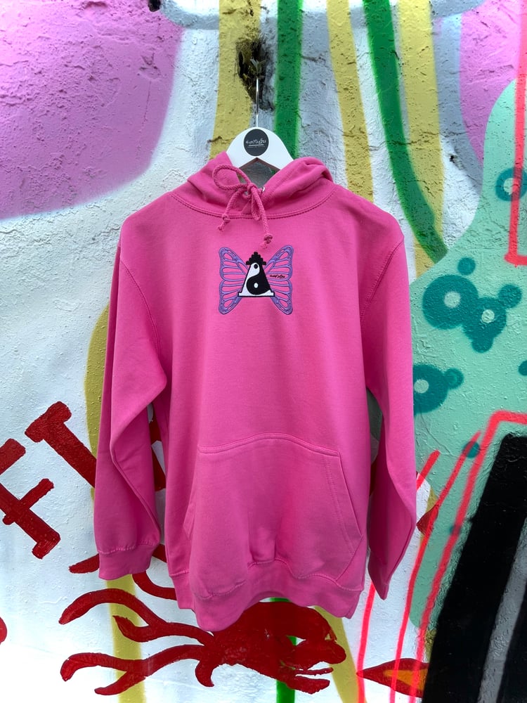 Image of Candy Pink Butterfly Hoody