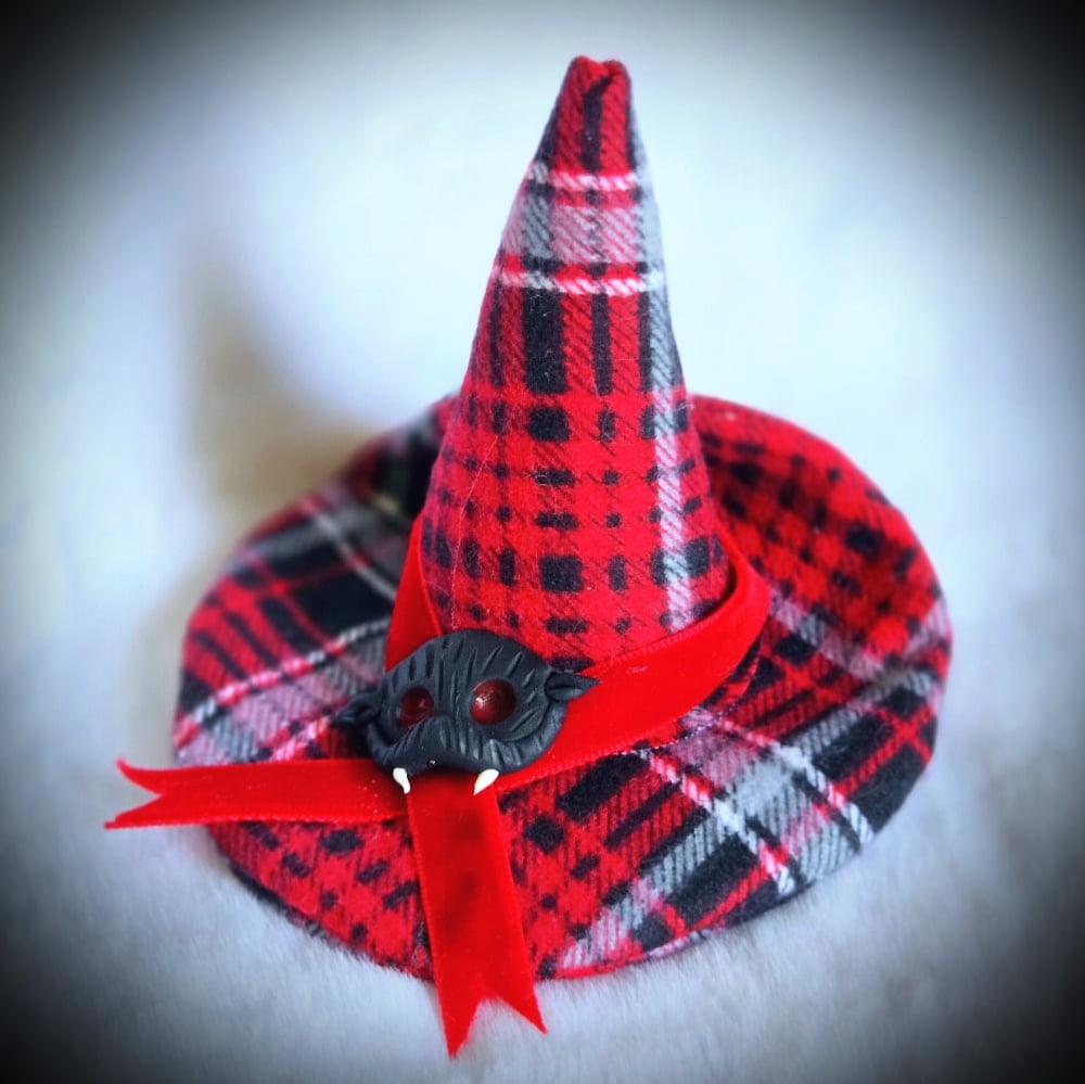 Image of Plaid Beastie Hat Clip