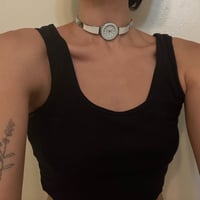 Image 1 of Simple Watch Choker | White