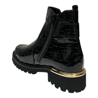 Image 4 of REMONTE D8684-03 BLACK PATENT CROCCO