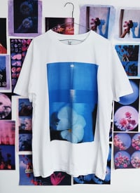 Image 2 of Pansy, Blue Sea - Classic White Tee