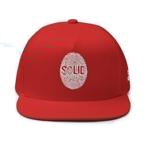 Image of White Printed Solid Snapback 2