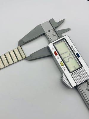 Image of Rare 1970's heavy duty Ricoh stainless steel watch strap,New Old Stock,mint,17.5mm