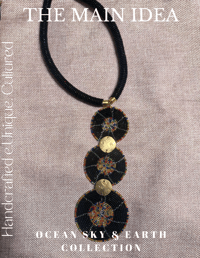 Image 2 of Sanaa Necklace ( Black/ Multi) 