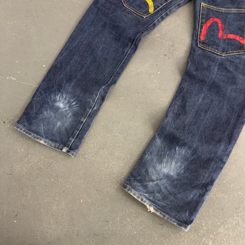 Image of Evisu denim jeans, size 36” x 32”