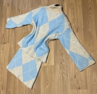Image 1 of Argyle Jumper & Skirt Set - 2 colours 