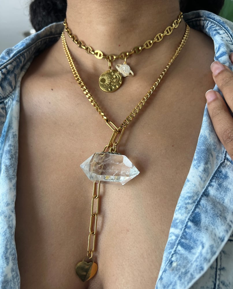 Image of Intimate Friends • Moon, Sun, and Planet Necklace 